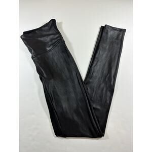Spanx Faux Leather Leggings Black Medium Skinny Leg